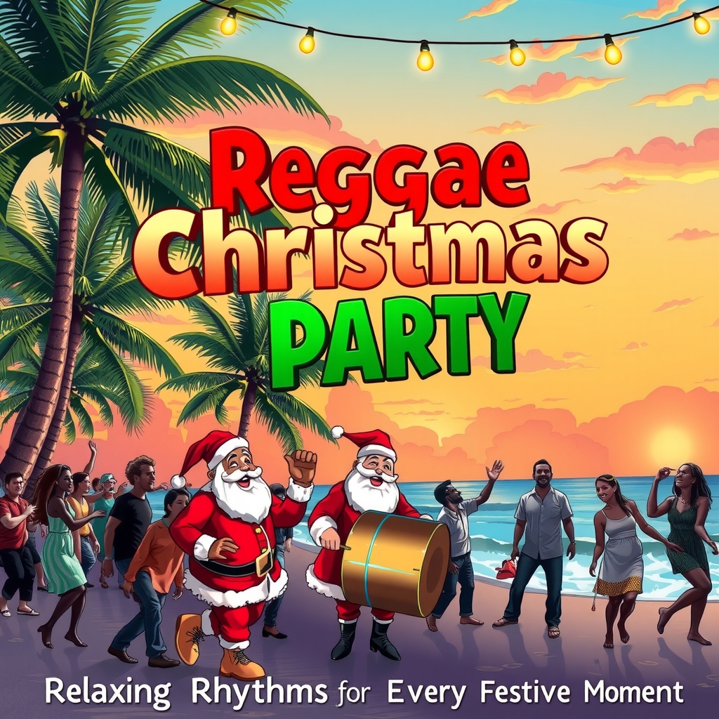 reggae christmas party relaxing rhythms for every festive moment by मुफ्त एआई छवि जनरेटर - बिना लॉगिन के✨ | AIGAZOU