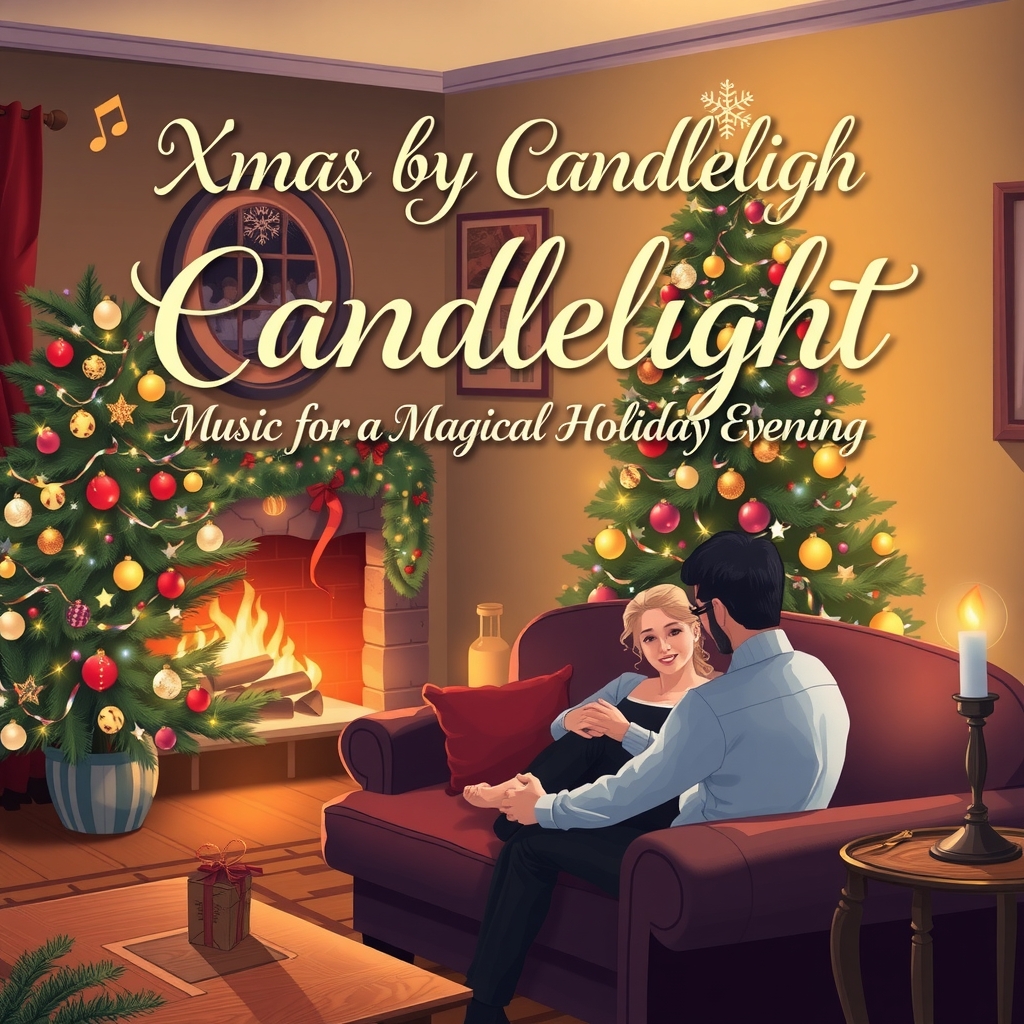 xmas by candlelight music for a magical holiday evening by मुफ्त एआई छवि जनरेटर - बिना लॉगिन के✨ | AIGAZOU