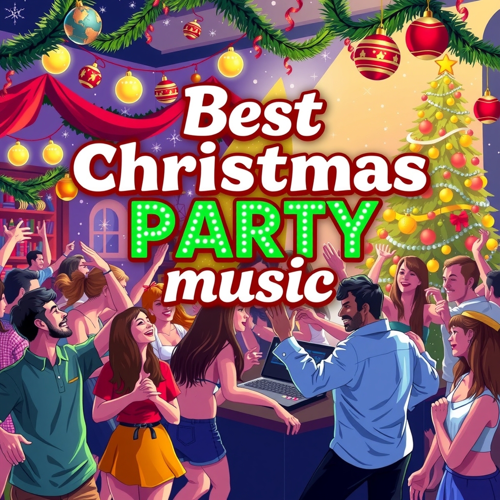 best christmas party music for a festive celebration by मुफ्त एआई छवि जनरेटर - बिना लॉगिन के✨ | AIGAZOU