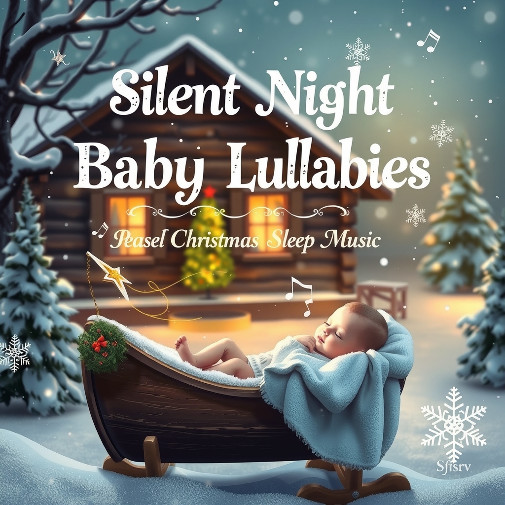 silent night baby lullabies peaceful christmas sleep music by मुफ्त एआई छवि जनरेटर - बिना लॉगिन के✨ | AIGAZOU