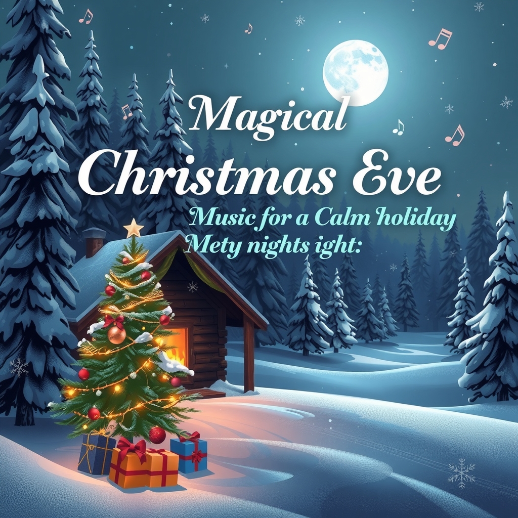 magical christmas eve music calm holiday night by मुफ्त एआई छवि जनरेटर - बिना लॉगिन के✨ | AIGAZOU