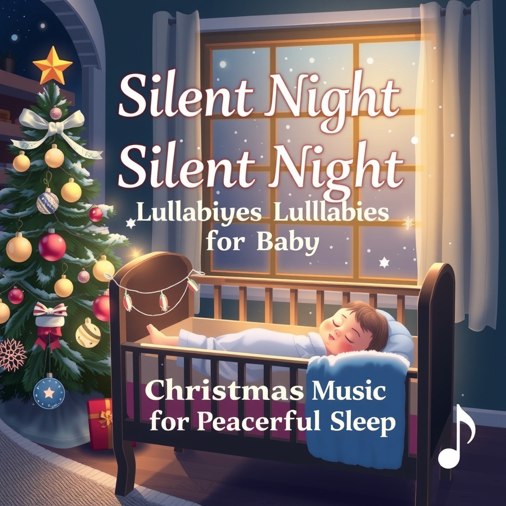 silent night lullabies for baby christmas music for peaceful sleep by मुफ्त एआई छवि जनरेटर - बिना लॉगिन के✨ | AIGAZOU