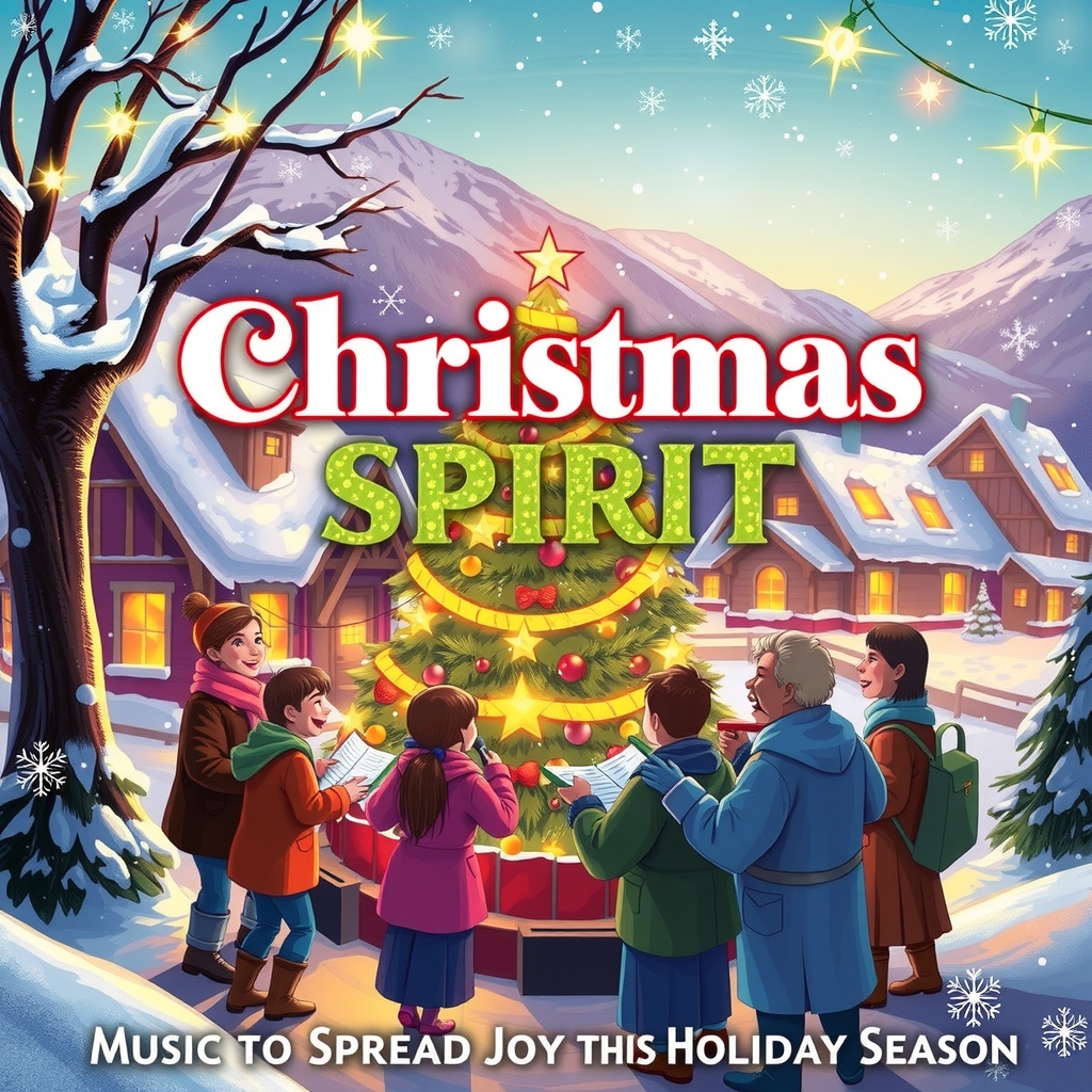 christmas spirit music to spread joy this holiday season by Générateur d'images par IA gratuit - Aucune connexion nécessaire✨ | AIGAZOU