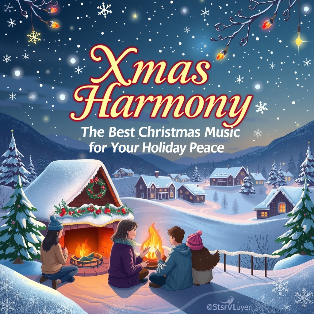 xmas harmony the best christmas music for your holiday peace by मुफ्त एआई छवि जनरेटर - बिना लॉगिन के✨ | AIGAZOU