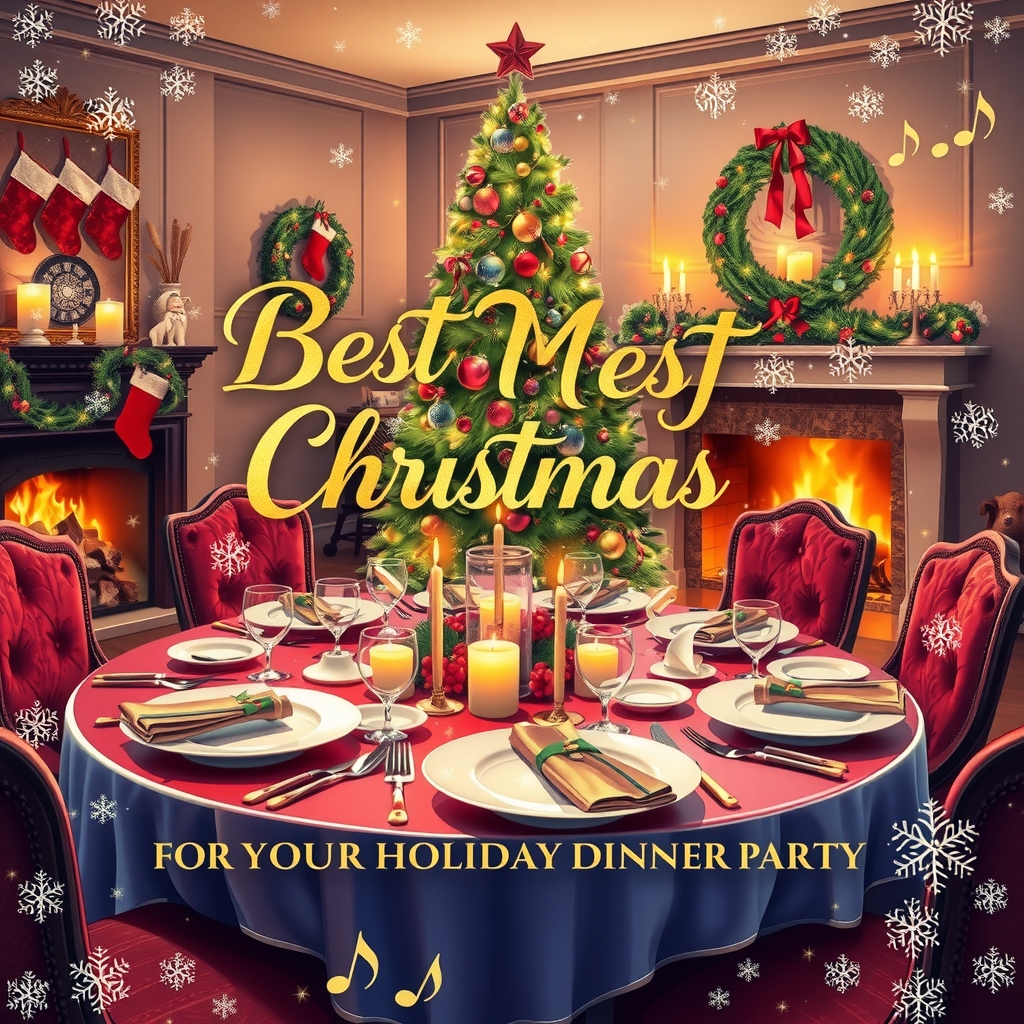 best christmas music for your holiday dinner party by मुफ्त एआई छवि जनरेटर - बिना लॉगिन के✨ | AIGAZOU