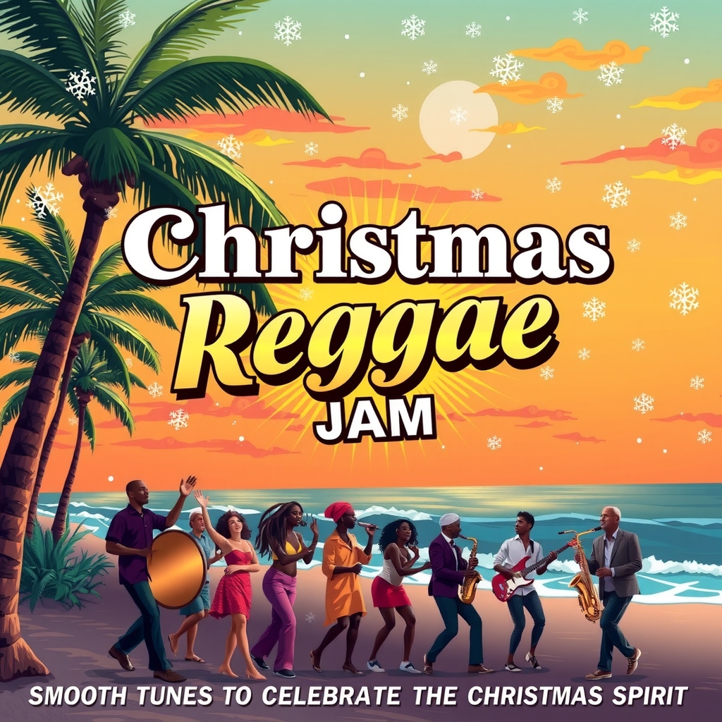 christmas reggae jam smooth tunes to celebrate the christmas spirit by Générateur d'images par IA gratuit - Aucune connexion nécessaire✨ | AIGAZOU