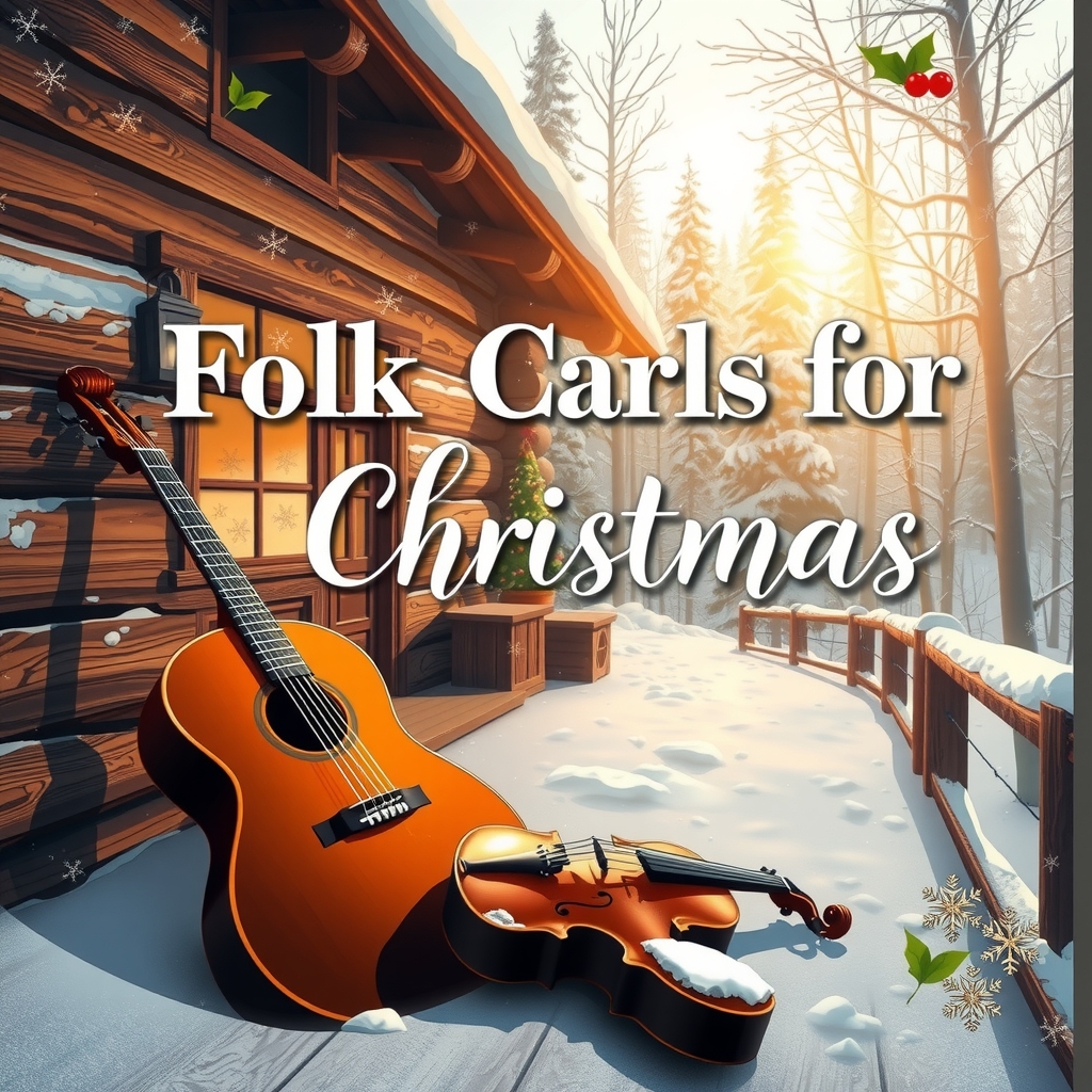 folk carols for christmas soft acoustic tunes for your holiday rest by मुफ्त एआई छवि जनरेटर - बिना लॉगिन के✨ | AIGAZOU