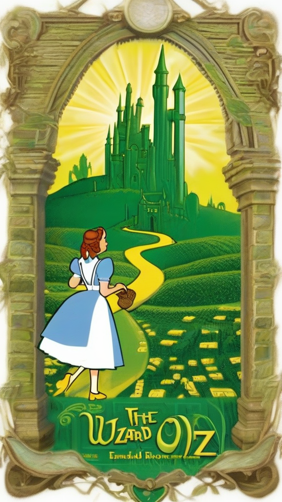 images of the wizard of oz with dorothy in the emerald city and the yellow brick road by मुफ्त एआई छवि जनरेटर - बिना लॉगिन के✨ | AIGAZOU