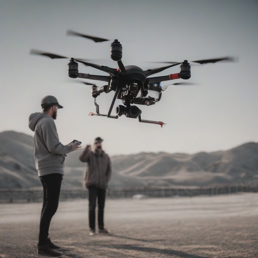 person piloting a drone by मुफ्त एआई छवि जनरेटर - बिना लॉगिन के✨ | AIGAZOU