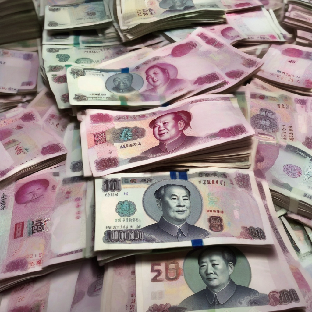 china bank has lots of renminbi by Générateur d'images par IA gratuit - Aucune connexion nécessaire✨ | AIGAZOU