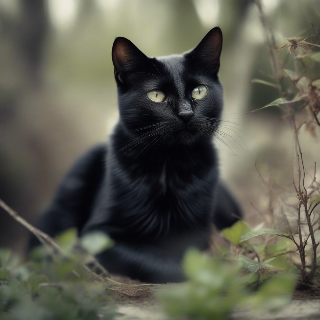 old black cat natural image by मुफ्त एआई छवि जनरेटर - बिना लॉगिन के✨ | AIGAZOU