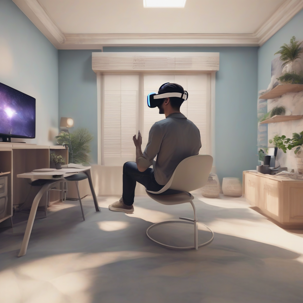 virtual reality psychological consultation center by 免费AI图像生成工具 | AIGAZOU