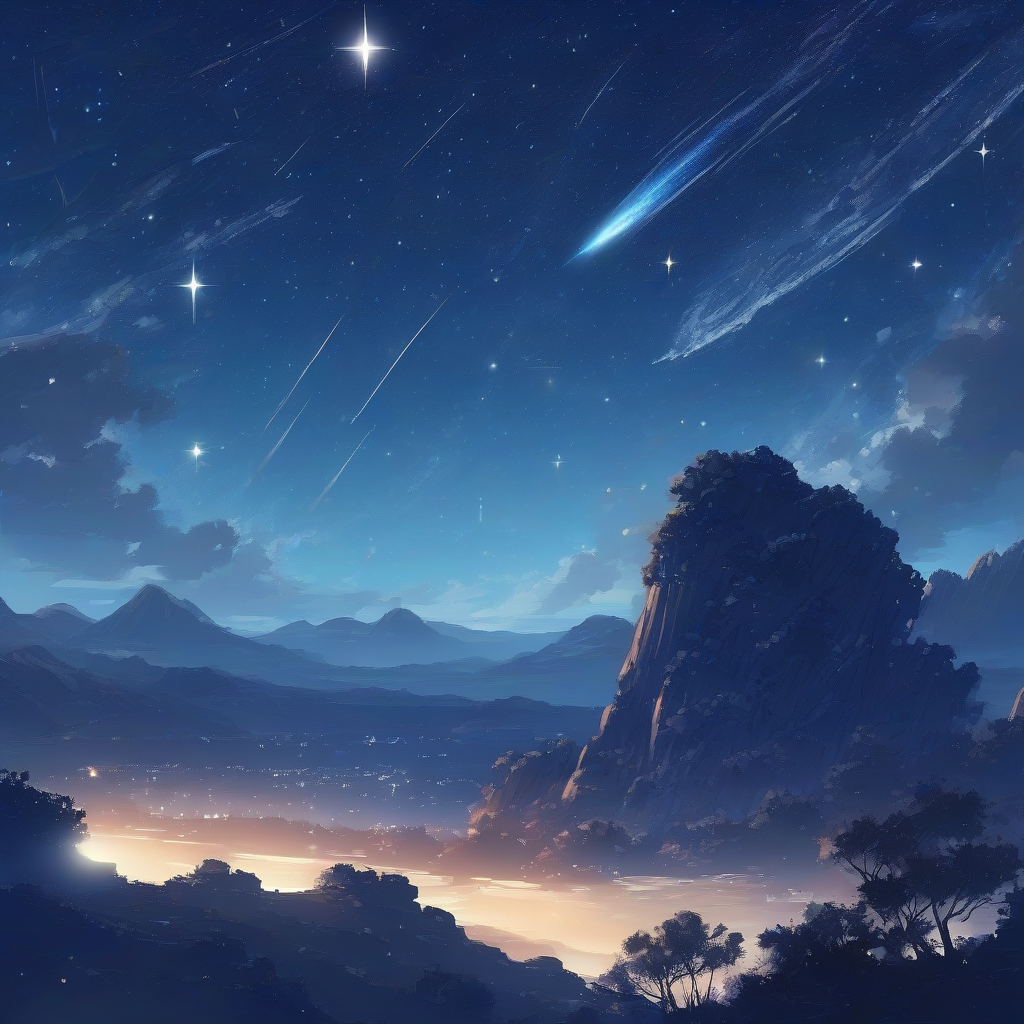 blue sky scenery comet by मुफ्त एआई छवि जनरेटर - बिना लॉगिन के✨ | AIGAZOU