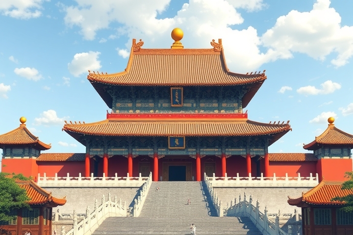 the magnificent view of the hall of supreme harmony by मुफ्त एआई छवि जनरेटर - बिना लॉगिन के✨ | AIGAZOU