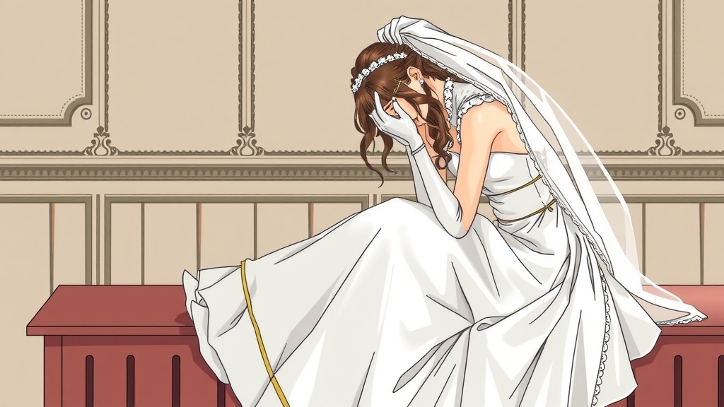 a woman drawn in manara style wearing a wedding dress by Générateur d'images par IA gratuit - Aucune connexion nécessaire✨ | AIGAZOU