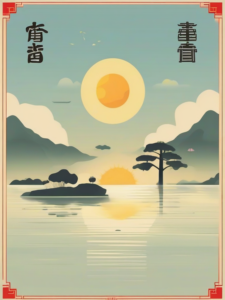 poster for the start of summer in chinese 24 solar terms simple style by Générateur d'images par IA gratuit - Aucune connexion nécessaire✨ | AIGAZOU