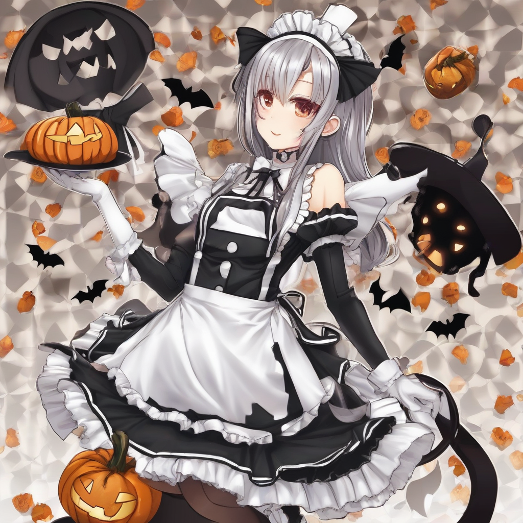 maid long halloween by मुफ्त एआई छवि जनरेटर - बिना लॉगिन के✨ | AIGAZOU