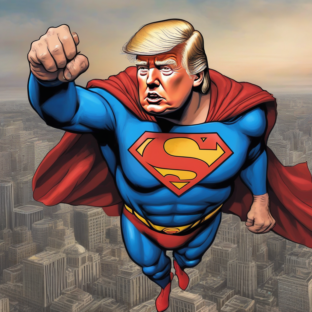 trump als superman by मुफ्त एआई छवि जनरेटर - बिना लॉगिन के✨ | AIGAZOU