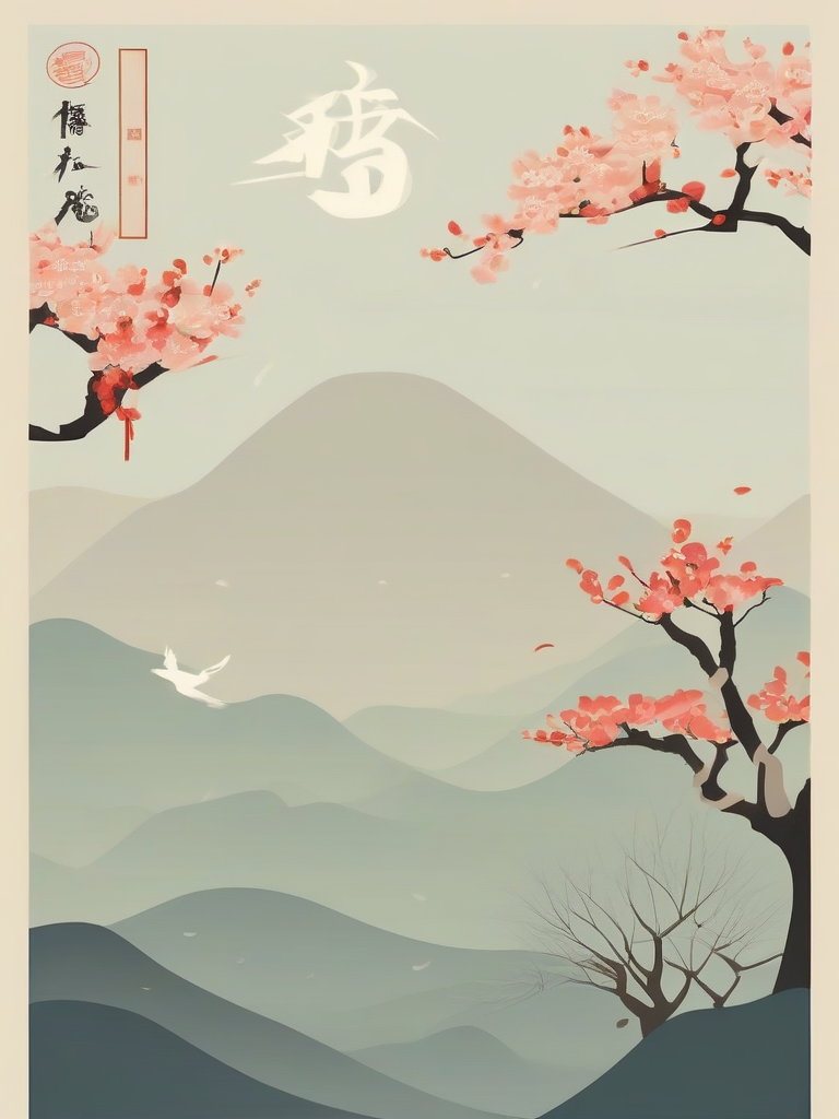 poster for the start of spring in chinese 24 solar terms minimalist style by मुफ्त एआई छवि जनरेटर - बिना लॉगिन के✨ | AIGAZOU