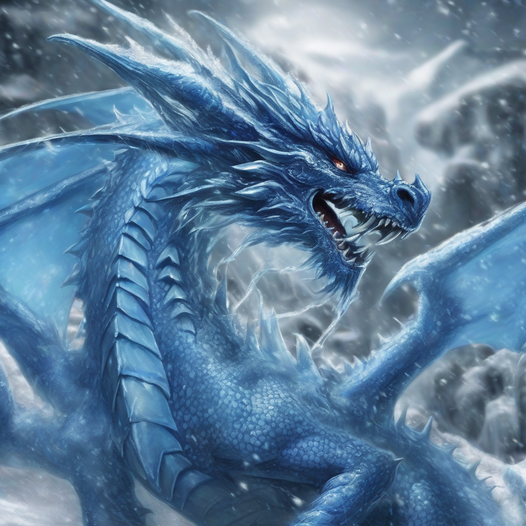 blue dragon ice by मुफ्त एआई छवि जनरेटर - बिना लॉगिन के✨ | AIGAZOU