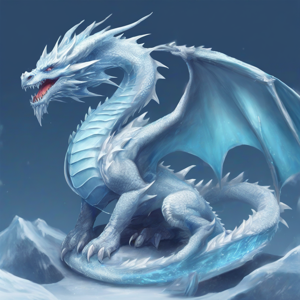 ice dragon young by Générateur d'images par IA gratuit - Aucune connexion nécessaire✨ | AIGAZOU