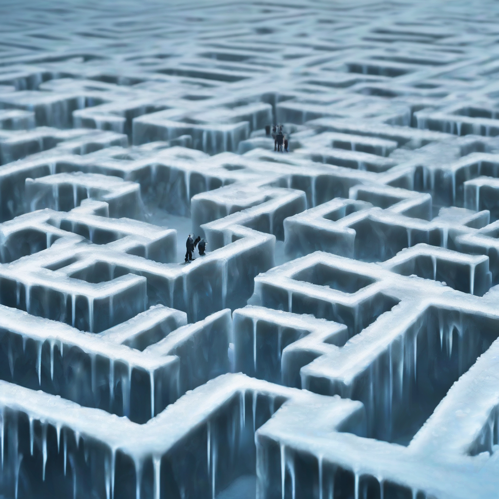 ice maze by Générateur d'images par IA gratuit - Aucune connexion nécessaire✨ | AIGAZOU