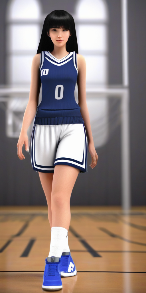 teen girl basketball uniform 3d model by मुफ्त एआई छवि जनरेटर - बिना लॉगिन के✨ | AIGAZOU