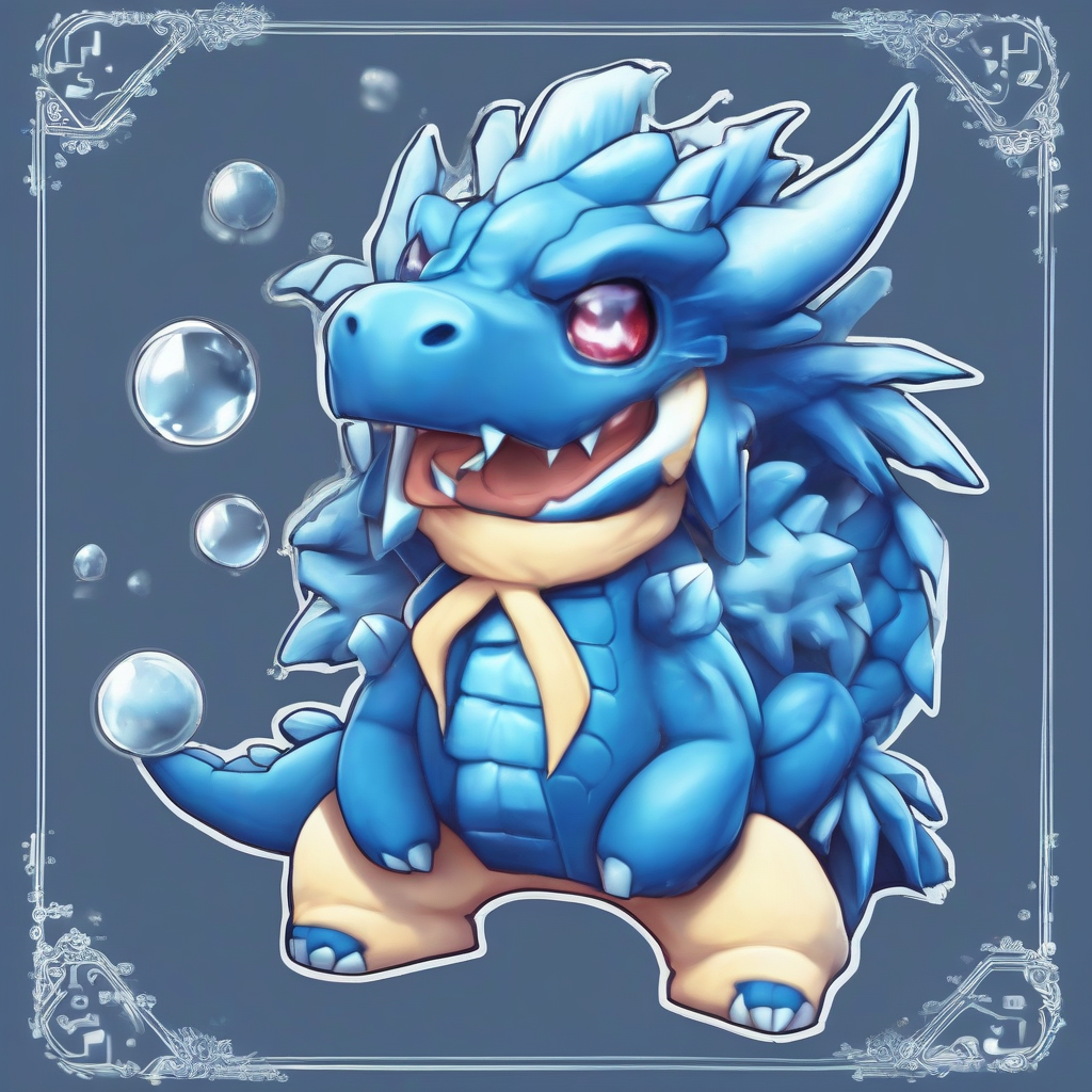 blue dragon ice chibi by मुफ्त एआई छवि जनरेटर - बिना लॉगिन के✨ | AIGAZOU