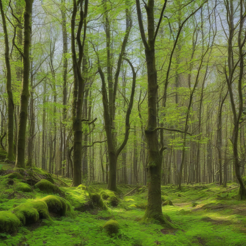 european forest in spring by मुफ्त एआई छवि जनरेटर - बिना लॉगिन के✨ | AIGAZOU