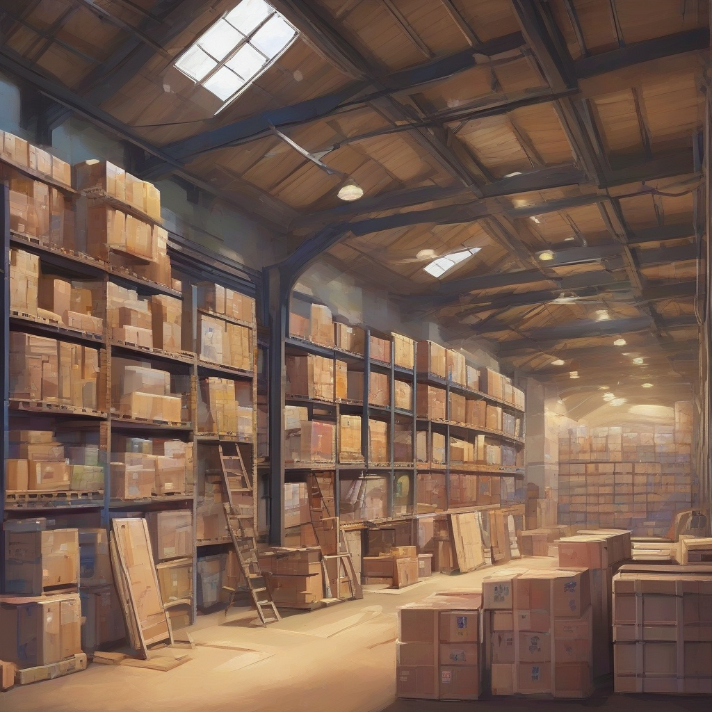 disney style art warehouse by Générateur d'images par IA gratuit - Aucune connexion nécessaire✨ | AIGAZOU