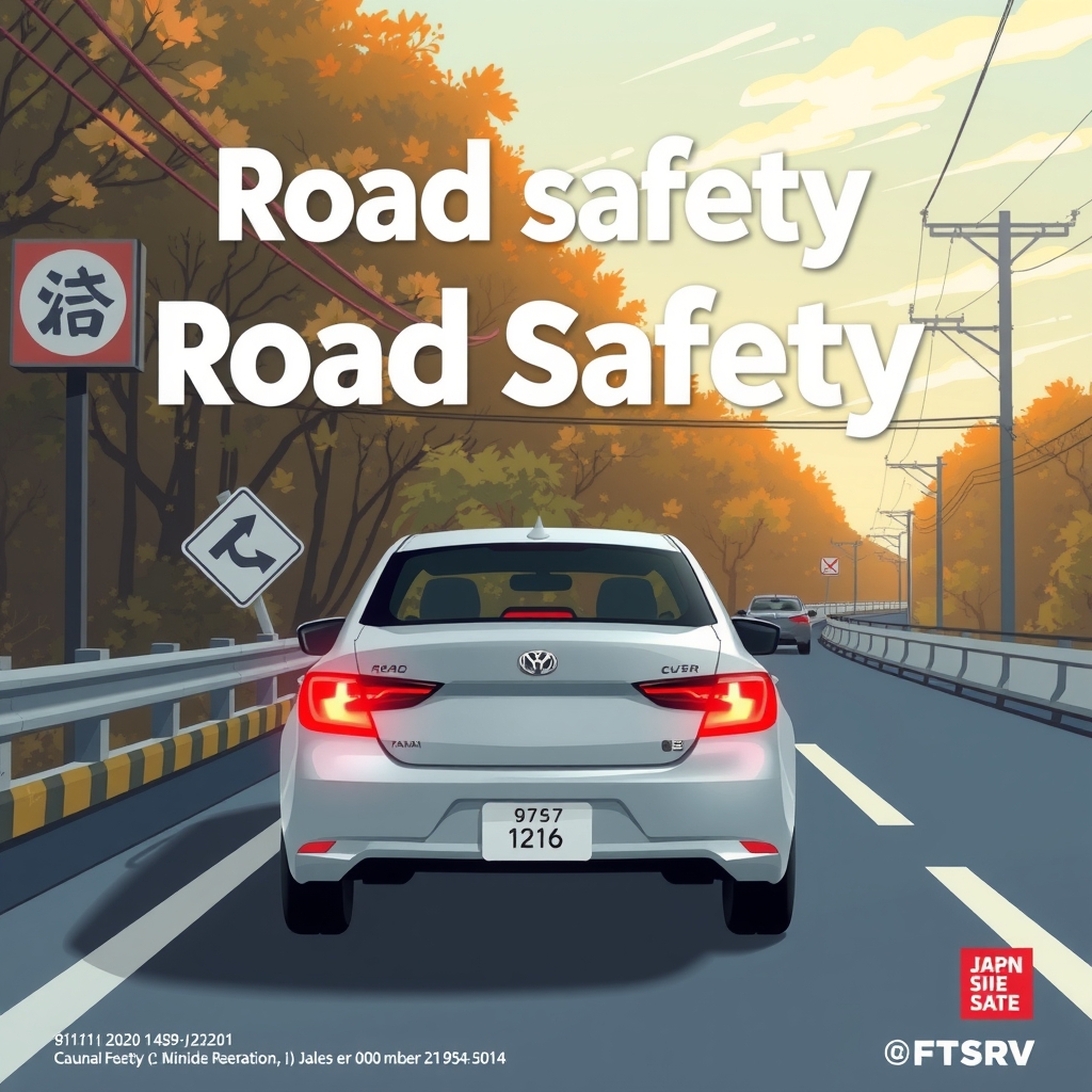 promoting road safety in japan with posters by मुफ्त एआई छवि जनरेटर - बिना लॉगिन के✨ | AIGAZOU