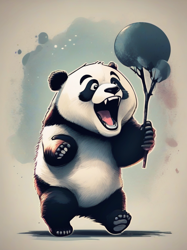 laughing panda fantasy dramatic photo by मुफ्त एआई छवि जनरेटर - बिना लॉगिन के✨ | AIGAZOU