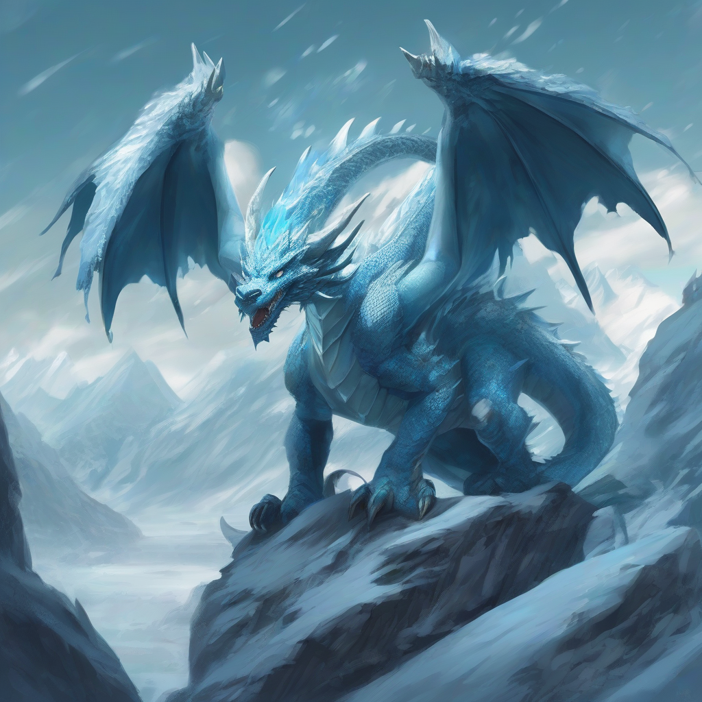 glacier dragon villain child by मुफ्त एआई छवि जनरेटर - बिना लॉगिन के✨ | AIGAZOU