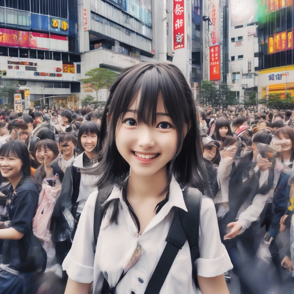 a young man and a girl meet at shibuya by Générateur d'images par IA gratuit - Aucune connexion nécessaire✨ | AIGAZOU