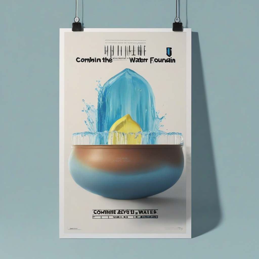 synthesize water fountain and ade poster by Free AI Image Generator & Maker - No login required✨ | AIGAZOU