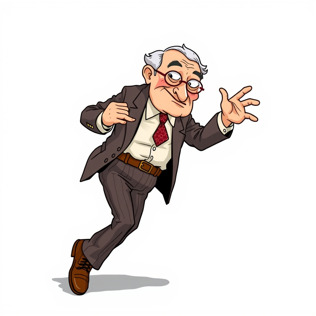 stylish old man tap dance gag manga style by Free AI Image Generator & Maker - No login required✨ | AIGAZOU