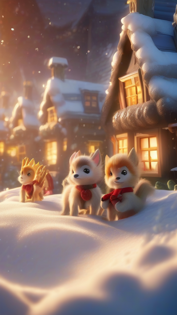 magical winter wonderland with toys elves by Free AI Image Generator & Maker - No login required✨ | AIGAZOU