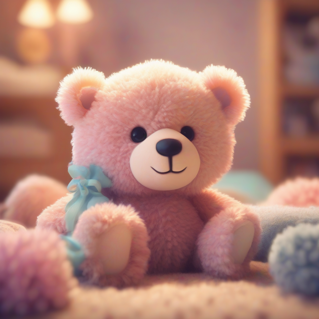 adorable plush bear selfie digital art by Free AI Image Generator & Maker - No login required✨ | AIGAZOU