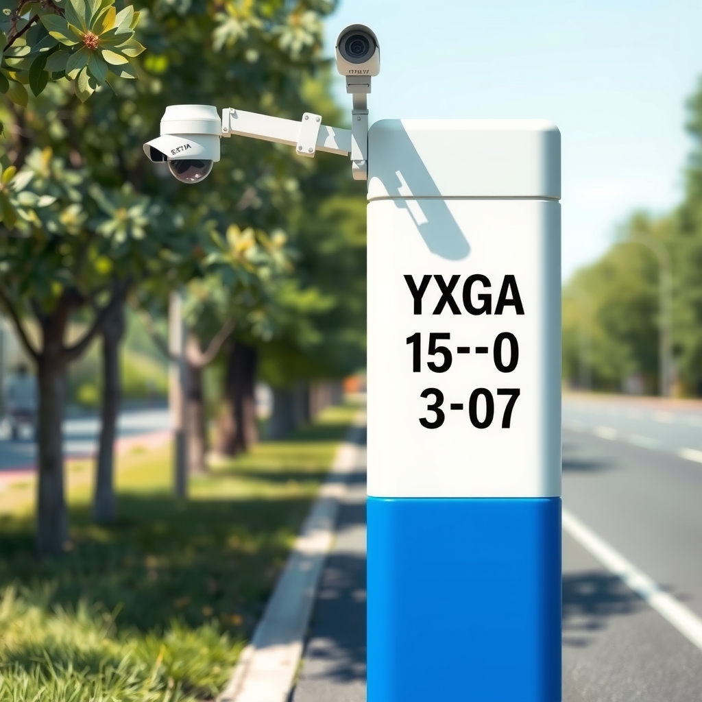 3 meter security pole with camera by Free AI Image Generator & Maker - No login required✨ | AIGAZOU