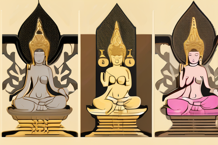 digital artwork buddha statue stylized phallus modern style by Free AI Image Generator & Maker - No login required✨ | AIGAZOU