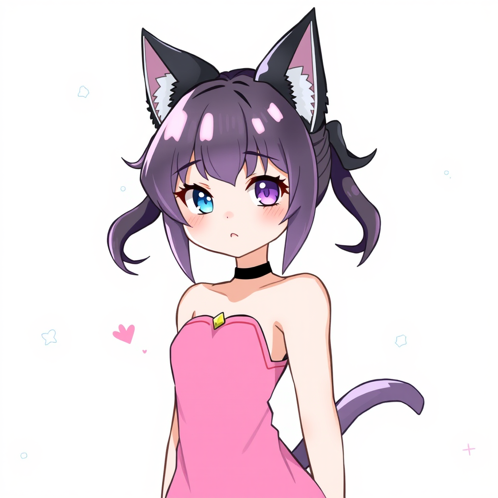 lilith 8 year old catgirl with black ears by Free AI Image Generator & Maker - No login required✨ | AIGAZOU