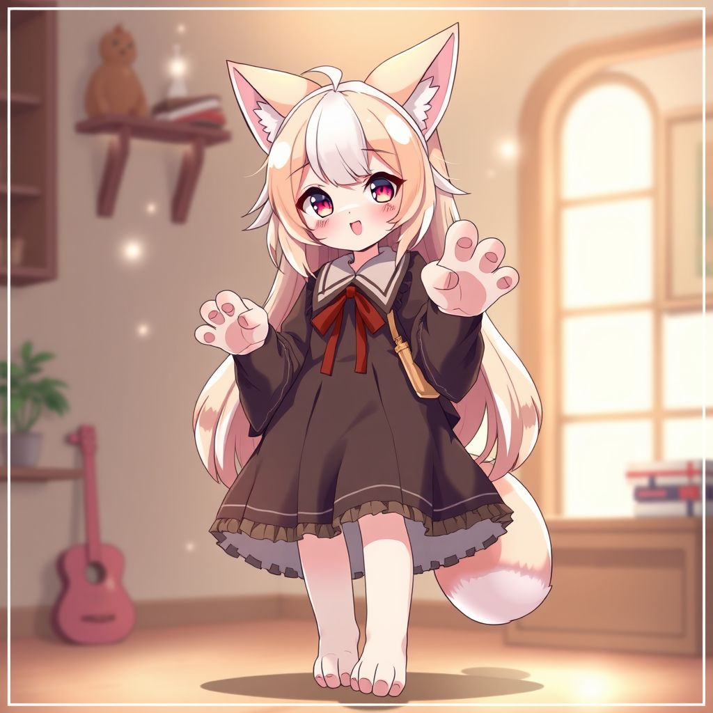 anime style cute animal girl dress by Free AI Image Generator & Maker - No login required✨ | AIGAZOU
