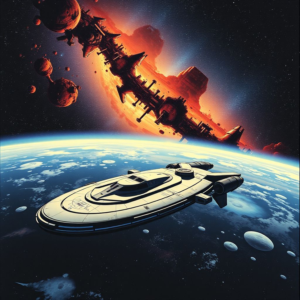 go out world ahead stay inside limited starship crosses galaxy by Free AI Image Generator & Maker - No login required✨ | AIGAZOU
