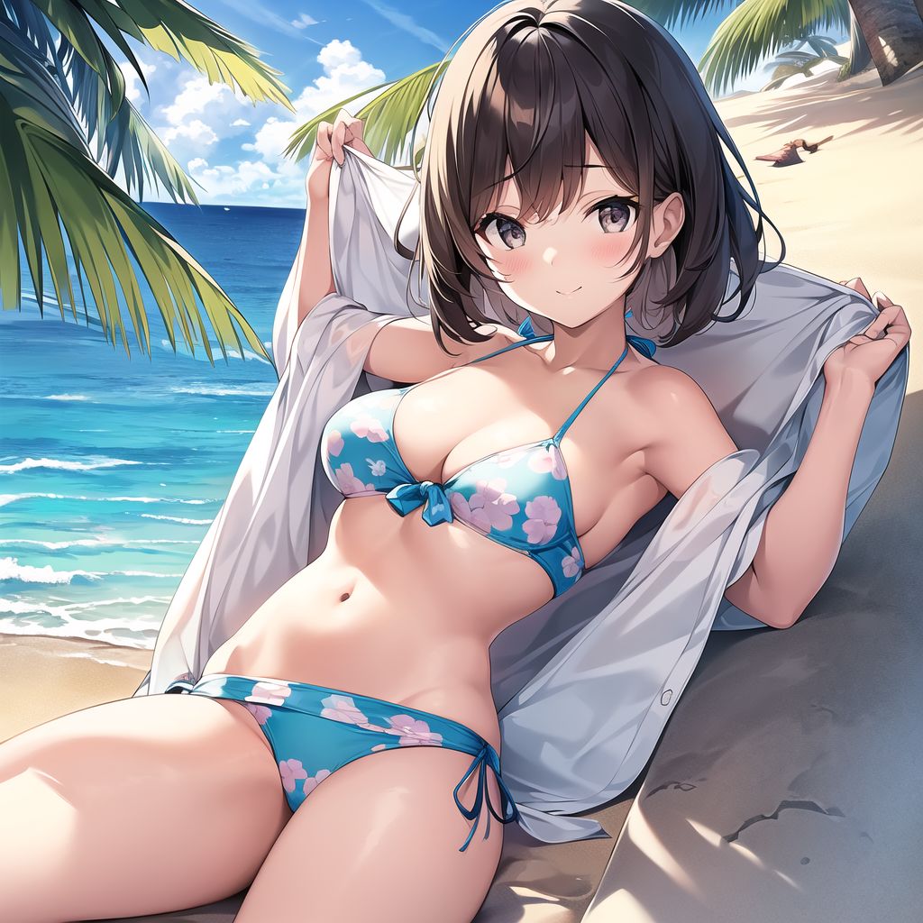 cute girl in bikini by Free AI Image Generator & Maker - No login required✨ | AIGAZOU