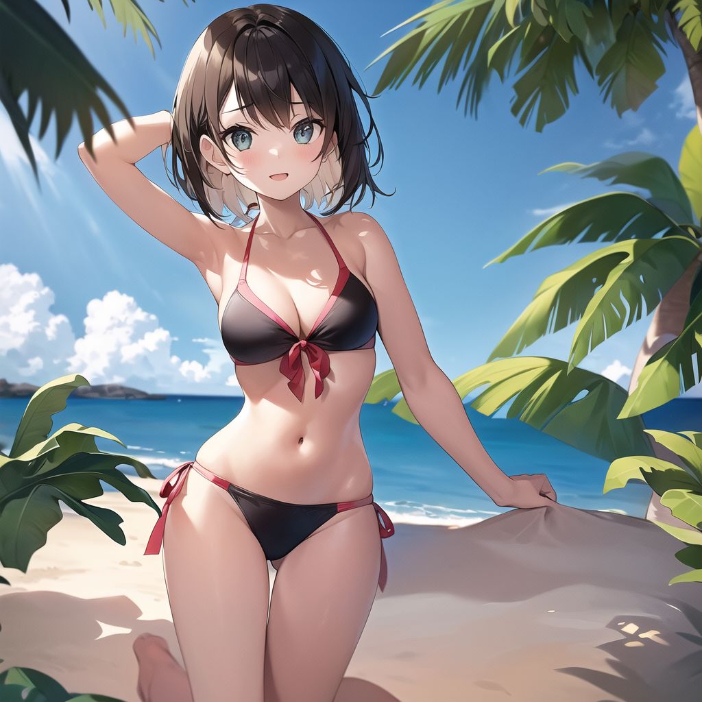 cute girl in bikini by Free AI Image Generator & Maker - No login required✨ | AIGAZOU