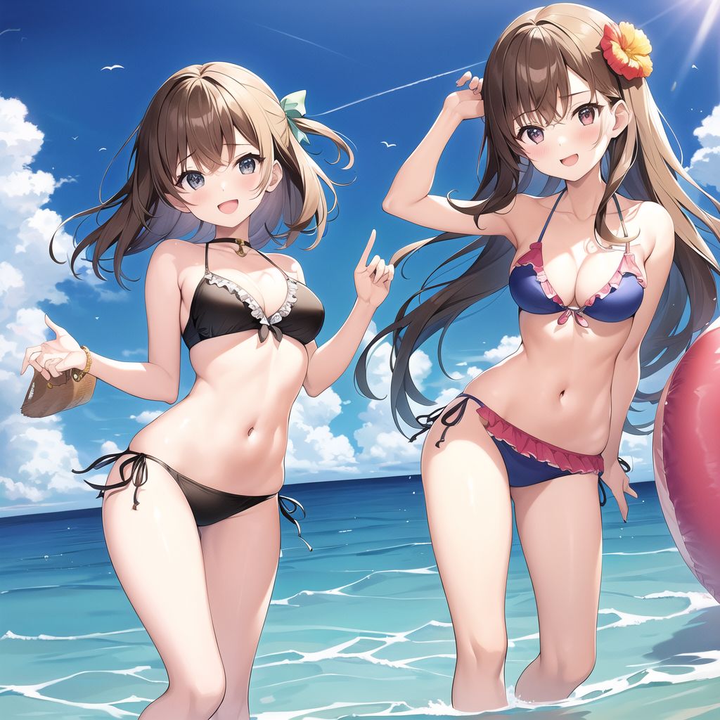 cute girl in bikini by Free AI Image Generator & Maker - No login required✨ | AIGAZOU