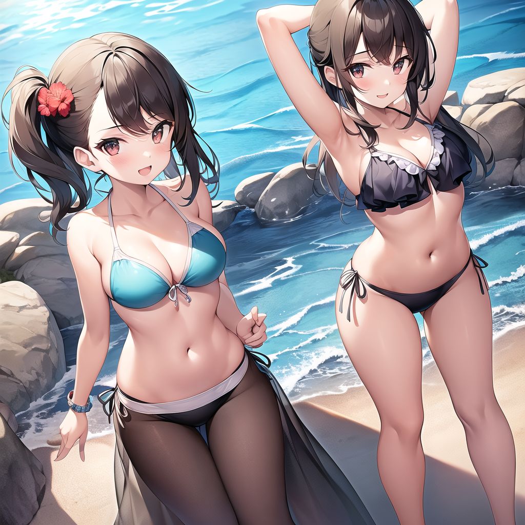 cute girl in bikini by Free AI Image Generator & Maker - No login required✨ | AIGAZOU