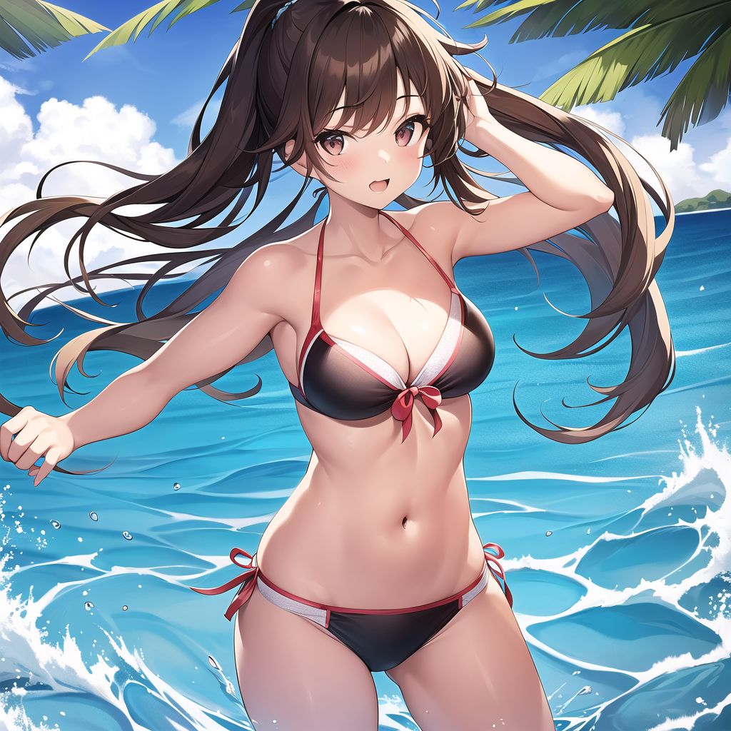 cute girl in bikini by Free AI Image Generator & Maker - No login required✨ | AIGAZOU