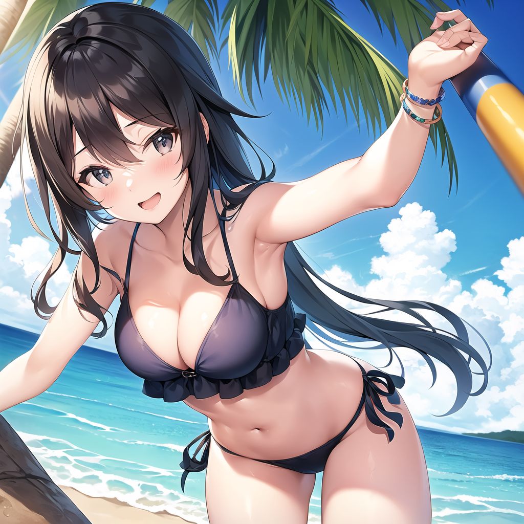 cute girl in bikini by Free AI Image Generator & Maker - No login required✨ | AIGAZOU