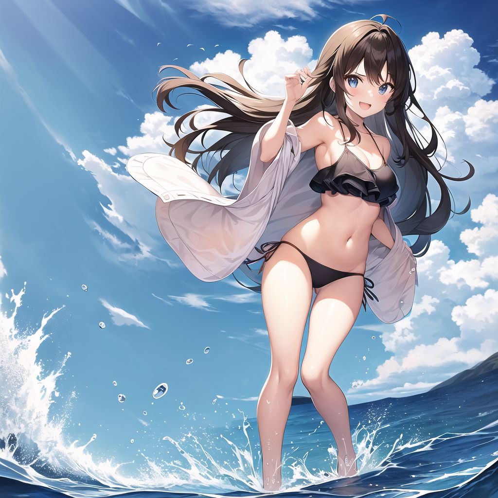 cute girl in bikini by Free AI Image Generator & Maker - No login required✨ | AIGAZOU